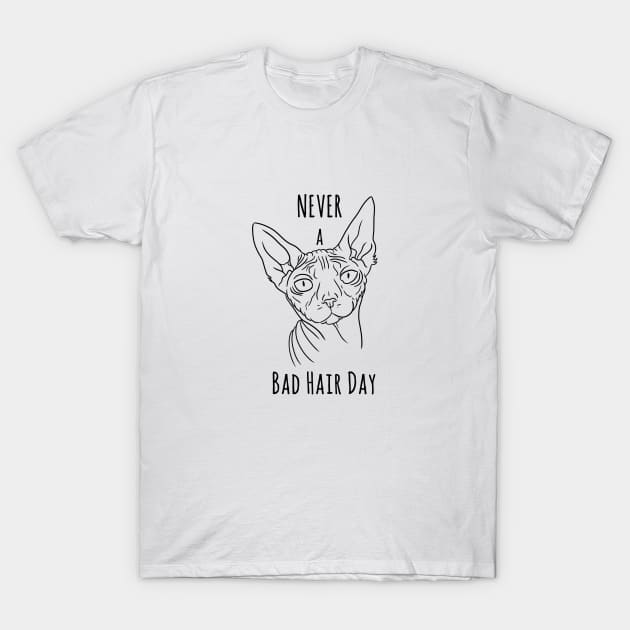 Never a bad hair day T-Shirt by Spectralstories